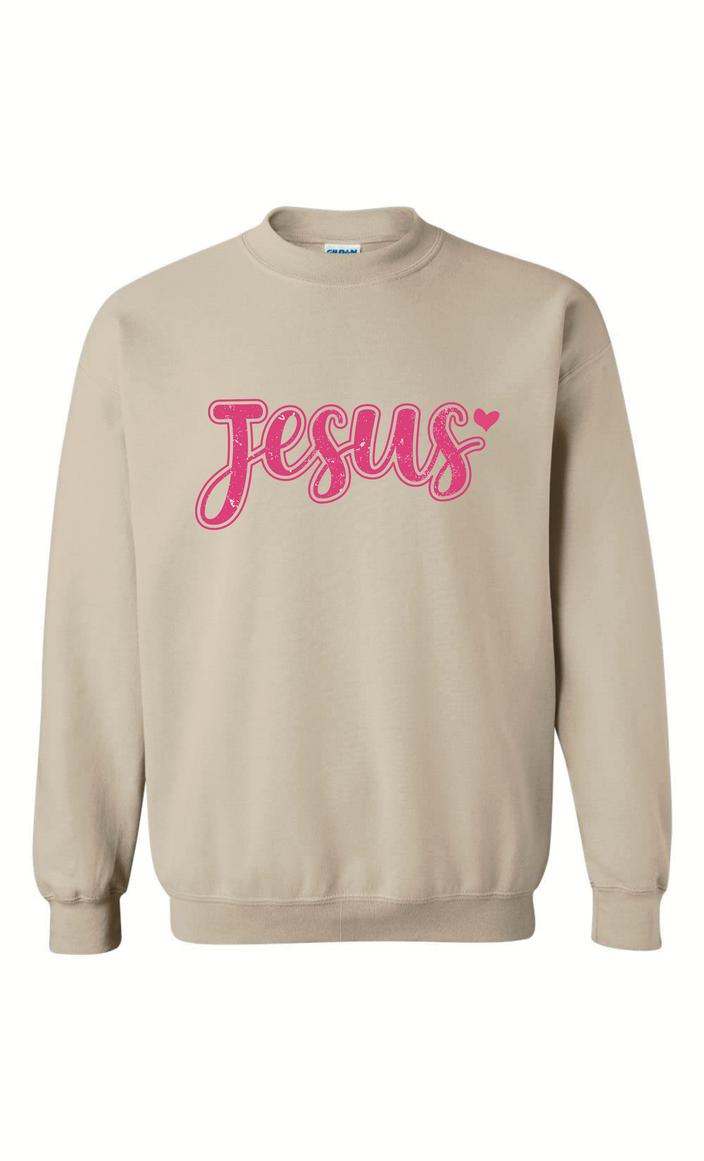 Pink Jesus w/ heart